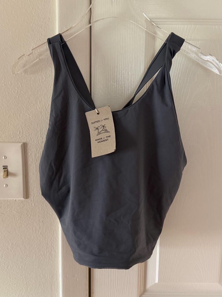 Nwt Jolyn Fearless Bikini Top, Graphite, Large